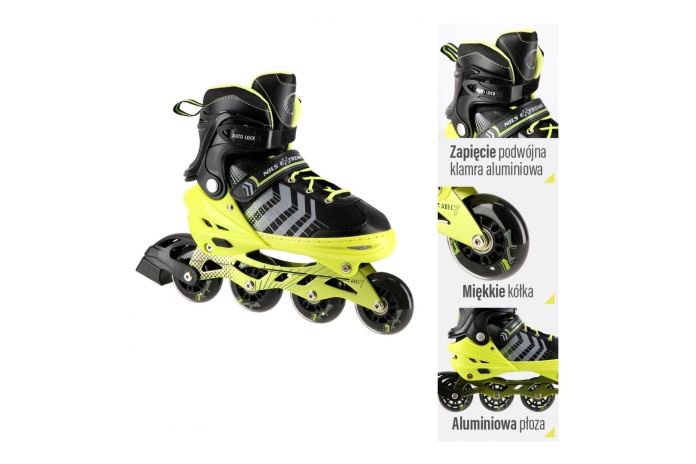 ŁYŻWOROLKI REGULOWANE 4W1 NH18192 ROZM. L (39-43) /NILS_10